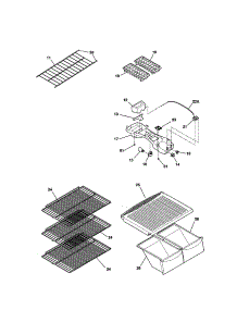 Shelves parts for Kenmore Refrigerator 253.31642100 (25331642100, 253 31642100) from AppliancePartsPros.com