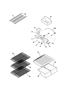 Shelves parts for Kenmore Refrigerator 253.31672101 (25331672101, 253 31672101) from AppliancePartsPros.com