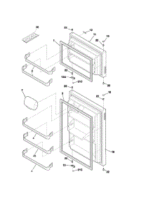 Doors parts for Kenmore Refrigerator 253.3180910C (2533180910C, 253 3180910C) from AppliancePartsPros.com