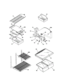 Shelves parts for Kenmore Refrigerator 253.31872100 (25331872100, 253 31872100) from AppliancePartsPros.com