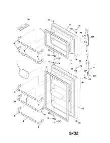 Doors parts for Kenmore Refrigerator 253.31872104 (25331872104, 253 31872104) from AppliancePartsPros.com