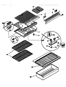 Refrigerator Liner parts for Kenmore Refrigerator 253.36608890 (25336608890, 253 36608890) from AppliancePartsPros.com