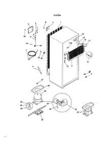 System parts for Kenmore Refrigerator 253.36619891 (25336619891, 253 36619891) from AppliancePartsPros.com