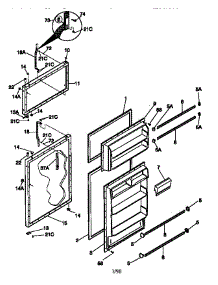 Doors parts for Kenmore Refrigerator 253.37840890 (25337840890, 253 37840890) from AppliancePartsPros.com