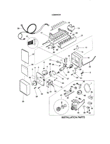 Icemaker parts for Kenmore Refrigerator 253.37877892 (25337877892, 253 37877892) from AppliancePartsPros.com