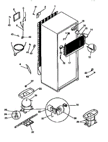 Unit Parts parts for Kenmore Refrigerator 253.38302890 (25338302890, 253 38302890) from AppliancePartsPros.com