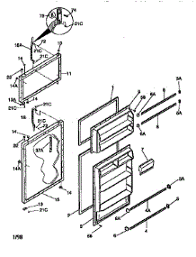 Fresh Food And Freezer Doors parts for Kenmore Refrigerator 253.38302890 (25338302890, 253 38302890) from AppliancePartsPros.com