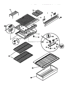 Shelves And Divider Block parts for Kenmore Refrigerator 253.38307892 (25338307892, 253 38307892) from AppliancePartsPros.com