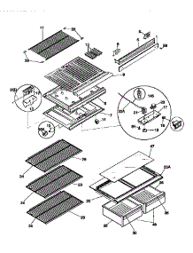Shelves parts for Kenmore Refrigerator 253.38642892 (25338642892, 253 38642892) from AppliancePartsPros.com