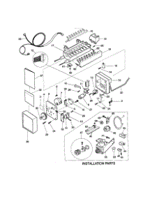 Icemaker parts for Kenmore Refrigerator 253.38652993 (25338652993, 253 38652993) from AppliancePartsPros.com