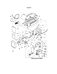 Icemaker parts for Kenmore Refrigerator 253.38670891 (25338670891, 253 38670891) from AppliancePartsPros.com