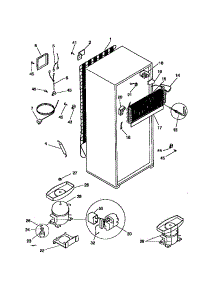 System parts for Kenmore Refrigerator 253.38672892 (25338672892, 253 38672892) from AppliancePartsPros.com