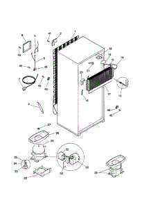 System parts for Kenmore Refrigerator 253.38672896 (25338672896, 253 38672896) from AppliancePartsPros.com