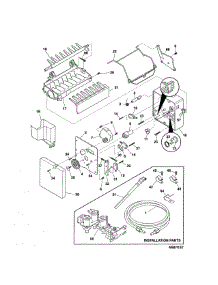 Ice Maker parts for Kenmore Refrigerator 253.44352403 (25344352403, 253 44352403) from AppliancePartsPros.com