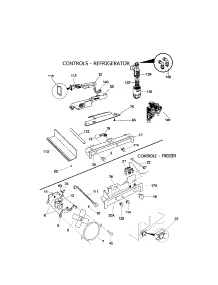 Controls parts for Kenmore Refrigerator 253.50683002 (25350683002, 253 50683002) from AppliancePartsPros.com