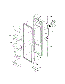 Refrigerator Door parts for Kenmore Refrigerator 253.51234106 (25351234106, 253 51234106) from AppliancePartsPros.com