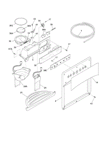 Ice & Water Dispenser parts for Kenmore Refrigerator 253.5436340P (2535436340P, 253 5436340P) from AppliancePartsPros.com
