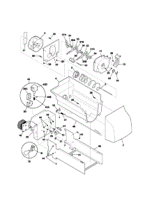 Ice Container parts for Kenmore Refrigerator 253.54674300 (25354674300, 253 54674300) from AppliancePartsPros.com