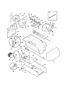 Ice Container parts for Kenmore Refrigerator 253.56292400 (25356292400, 253 56292400) from AppliancePartsPros.com