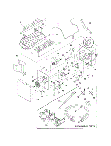 Ice Maker parts for Kenmore Refrigerator 253.5629240P (2535629240P, 253 5629240P) from AppliancePartsPros.com