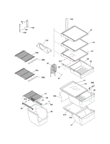 Shelves parts for Kenmore Refrigerator 253.56529403 (25356529403, 253 56529403) from AppliancePartsPros.com