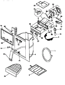 Dispenser parts for Kenmore Refrigerator 253.57672790 (25357672790, 253 57672790) from AppliancePartsPros.com