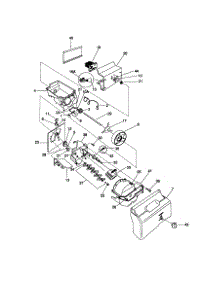 Motor-Auger And Motor Cover parts for Kenmore Refrigerator 253.57672791 (25357672791, 253 57672791) from AppliancePartsPros.com