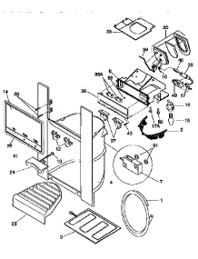 Dispenser parts for Kenmore Refrigerator 253.57682791 (25357682791, 253 57682791) from AppliancePartsPros.com