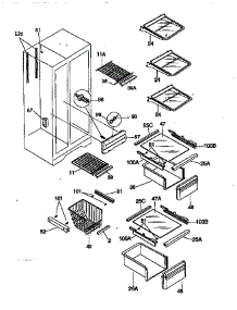 Shelves parts for Kenmore Refrigerator 253.58082891 (25358082891, 253 58082891) from AppliancePartsPros.com