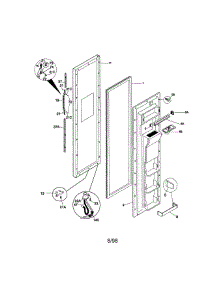 Freezer Door parts for Kenmore Refrigerator 253.58082893 (25358082893, 253 58082893) from AppliancePartsPros.com