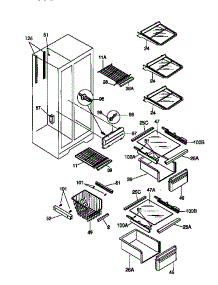 Shelves And Accessories parts for Kenmore Refrigerator 253.58087890 (25358087890, 253 58087890) from AppliancePartsPros.com