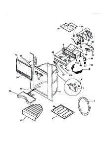 Dispenser parts for Kenmore Refrigerator 253.58087891 (25358087891, 253 58087891) from AppliancePartsPros.com