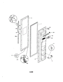 Freezer Door parts for Kenmore Refrigerator 253.58672893 (25358672893, 253 58672893) from AppliancePartsPros.com