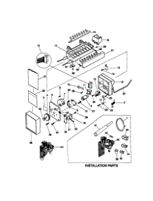 Ice Maker parts for Kenmore Refrigerator 253.58672894 (25358672894, 253 58672894) from AppliancePartsPros.com