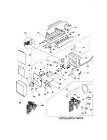 Ice Maker parts for Kenmore Refrigerator 253.58672895 (25358672895, 253 58672895) from AppliancePartsPros.com