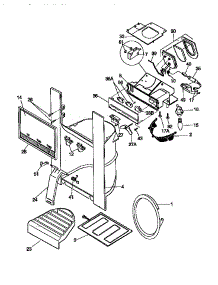 Dispenser parts for Kenmore Refrigerator 253.58677891 (25358677891, 253 58677891) from AppliancePartsPros.com
