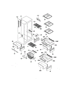 Shelves parts for Kenmore Refrigerator 253.58677893 (25358677893, 253 58677893) from AppliancePartsPros.com