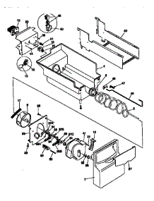 Ice Bucket / Auger parts for Kenmore Refrigerator 253.58682890 (25358682890, 253 58682890) from AppliancePartsPros.com