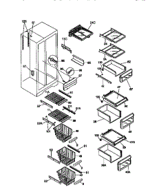 Shelves parts for Kenmore Refrigerator 253.58682893 (25358682893, 253 58682893) from AppliancePartsPros.com