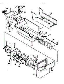Ice Container parts for Kenmore Refrigerator 253.58682894 (25358682894, 253 58682894) from AppliancePartsPros.com