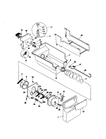 Ice Container parts for Kenmore Refrigerator 253.58682897 (25358682897, 253 58682897) from AppliancePartsPros.com