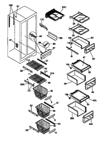 Shelves And Accessories parts for Kenmore Refrigerator 253.58689890 (25358689890, 253 58689890) from AppliancePartsPros.com