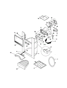 Dispenser parts for Kenmore Refrigerator 253.58689893 (25358689893, 253 58689893) from AppliancePartsPros.com