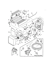 Ice Maker parts for Kenmore Refrigerator 253.59489991 (25359489991, 253 59489991) from AppliancePartsPros.com