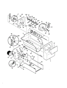 Ice Container parts for Kenmore Refrigerator 253.59689990 (25359689990, 253 59689990) from AppliancePartsPros.com