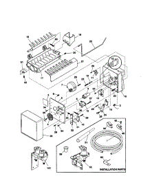 Ice Maker parts for Kenmore Refrigerator 253.59689993 (25359689993, 253 59689993) from AppliancePartsPros.com