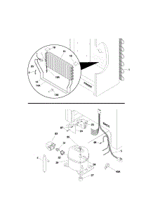 System parts for Kenmore Refrigerator 253.60721005 (25360721005, 253 60721005) from AppliancePartsPros.com