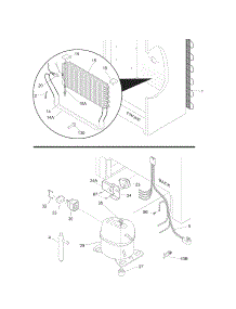 System parts for Kenmore Refrigerator 253.60722005 (25360722005, 253 60722005) from AppliancePartsPros.com