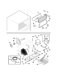 System parts for Kenmore Refrigerator 253.60734400 (25360734400, 253 60734400) from AppliancePartsPros.com
