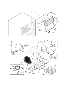 System parts for Kenmore Refrigerator 253.60889401 (25360889401, 253 60889401) from AppliancePartsPros.com